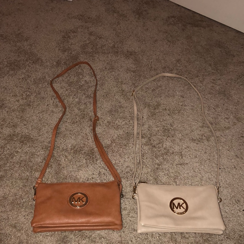 2 Michael Kors Purses, adjustable strap